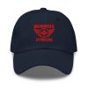 Red Embroidered Brand Logo Dad Cap | Classic Style