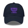 Purple Embroidered Brand Logo Dad Cap | Classic Style