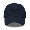 Black Embroidered Logo Dad Cap | Classic Style