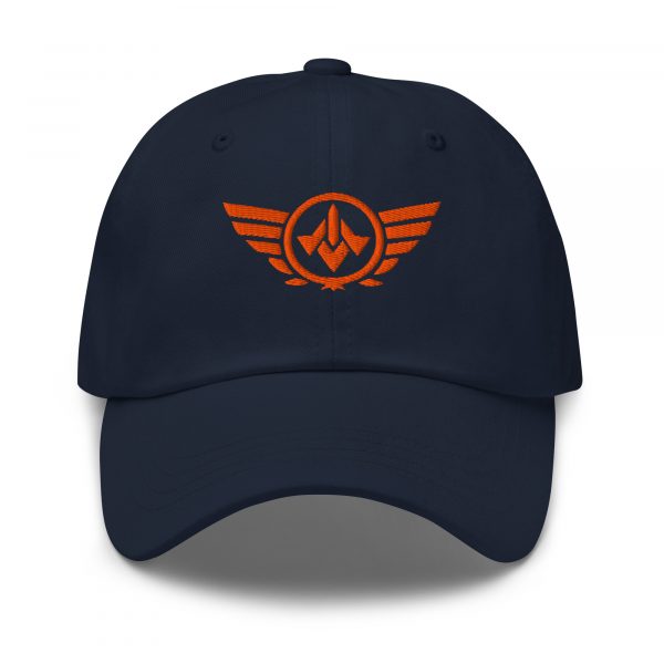 Orange Embroidered Logo Dad Cap | Classic Style