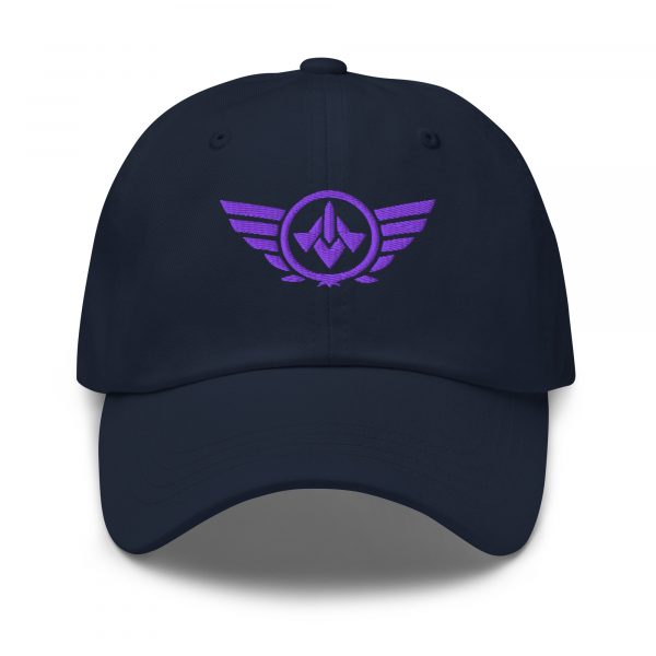 Purple Embroidered Logo Dad Cap | Classic Style