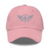 classic-dad-hat-pink-front-68b9e2ca91611.jpg Grey Embroidered Logo Dad Cap | Classic Style