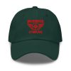 Red Embroidered Brand Logo Dad Cap | Classic Style