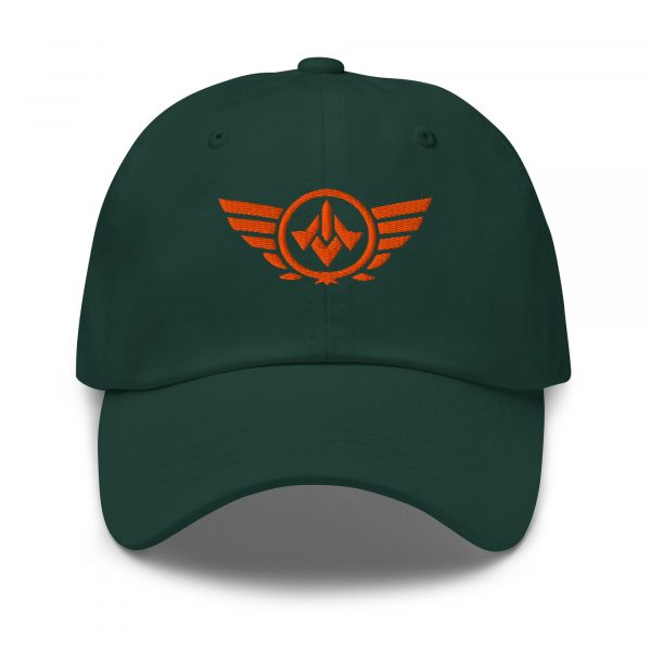 Orange Embroidered Logo Dad Cap | Classic Style