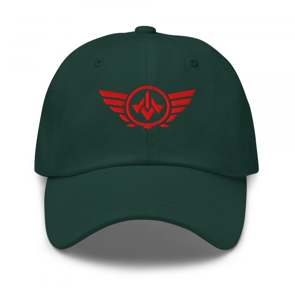 Red Embroidered Logo Dad Cap | Classic Style