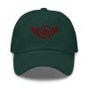 classic-dad-hat-spruce-front-68b9e47f5501e.jpg Maroon Embroidered Logo Dad Cap | Classic Style