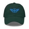 classic-dad-hat-spruce-front-68b9e50f5eef6.jpg Aqua Embroidered Logo Dad Cap | Classic Style