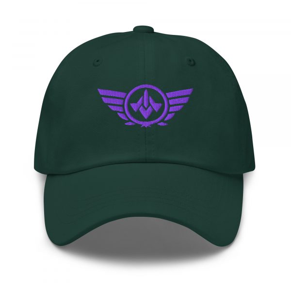 Purple Embroidered Logo Dad Cap | Classic Style