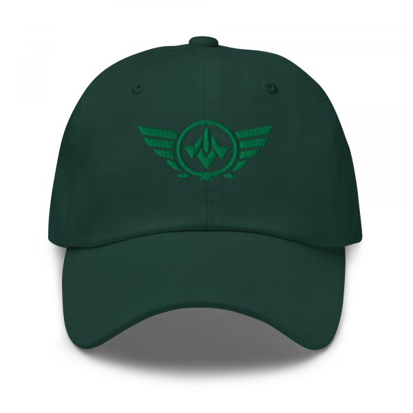 Kelly Green Embroidered Logo Dad Cap | Classic Style