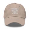 White Embroidered Brand Logo Dad Cap | Classic Style
