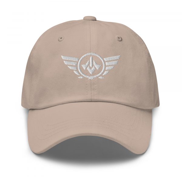 classic-dad-hat-stone-front-68b9e2630d92f.jpg White Embroidered Logo Dad Cap | Classic Style