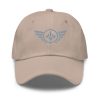 classic-dad-hat-stone-front-68b9e2ca8f8bc.jpg Grey Embroidered Logo Dad Cap | Classic Style