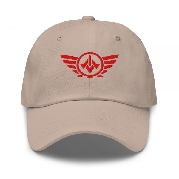 Red Embroidered Logo Dad Cap | Classic Style