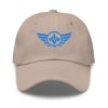 classic-dad-hat-stone-front-68b9e50f63dfc.jpg Aqua Embroidered Logo Dad Cap | Classic Style