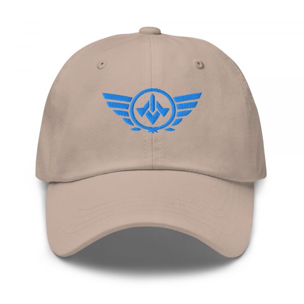 classic-dad-hat-stone-front-68b9e50f63dfc.jpg Aqua Embroidered Logo Dad Cap | Classic Style