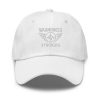 White Embroidered Brand Logo Dad Cap | Classic Style