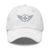 classic-dad-hat-white-front-68b9e2ca96f6e.jpg Grey Embroidered Logo Dad Cap | Classic Style