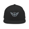 classic-snapback-black-front-68ba490614347.jpg Grey Embroidered Logo Snapback | Premium