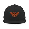 Orange Embroidered Logo Snapback | Premium
