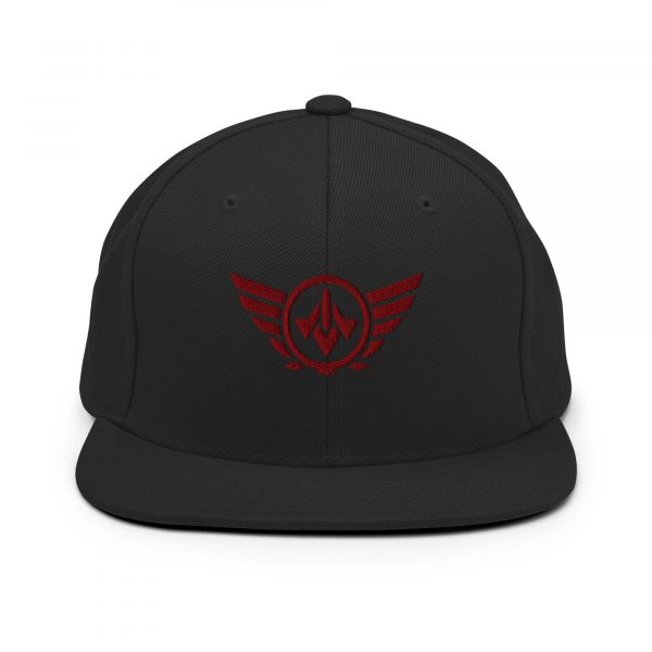 Maroon Embroidered Logo Snapback | Premium