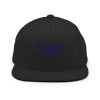 classic-snapback-black-front-68ba55b71a2dc.jpg Navy Embroidered Logo Snapback | Premium
