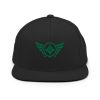 Kelly Green Embroidered Logo Snapback | Premium