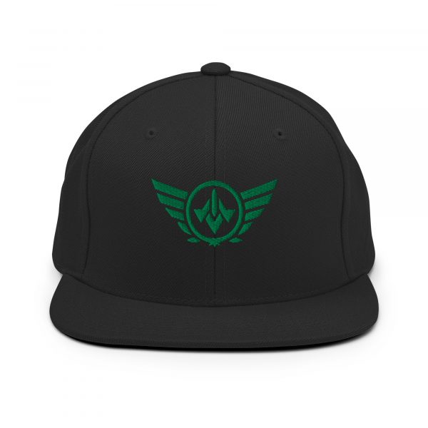 Kelly Green Embroidered Logo Snapback | Premium