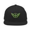 Kiwi Green Embroidered Logo Snapback | Premium