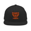 classic-snapback-black-front-68ba5996651e1.jpg Orange Embroidered Brand Logo Snapback | Premium
