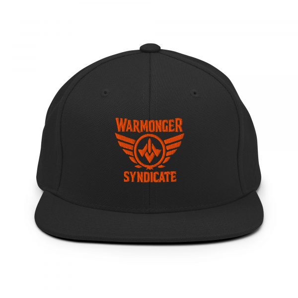 classic-snapback-black-front-68ba5996651e1.jpg Orange Embroidered Brand Logo Snapback | Premium