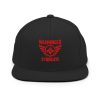 Red Embroidered Brand Logo Snapback | Premium