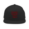 Maroon Embroidered Brand Logo Snapback | Premium