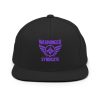 Purple Embroidered Brand Logo Snapback | Premium