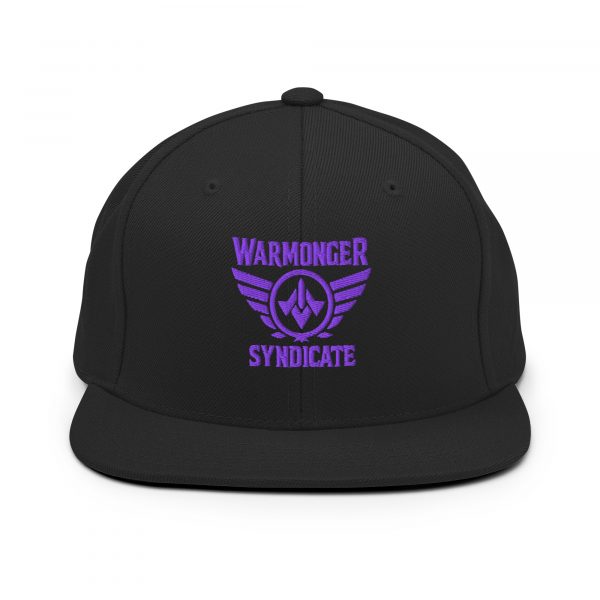 Purple Embroidered Brand Logo Snapback | Premium