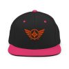 Orange Embroidered Logo Snapback | Premium