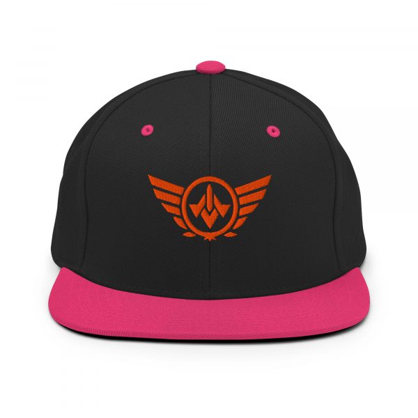 Orange Embroidered Logo Snapback | Premium