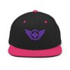 Purple Embroidered Logo Snapback | Premium