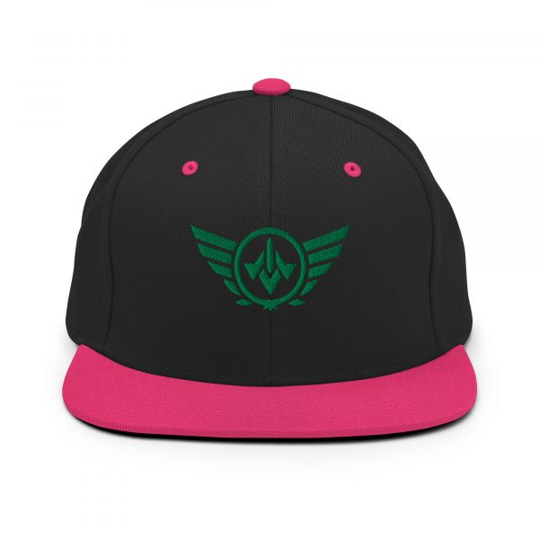 Kelly Green Embroidered Logo Snapback | Premium