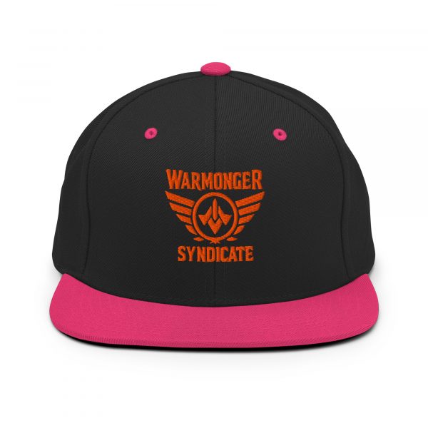 classic-snapback-black-neon-pink-front-68ba5996668ee.jpg Orange Embroidered Brand Logo Snapback | Premium