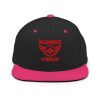 Red Embroidered Brand Logo Snapback | Premium