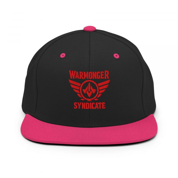 Red Embroidered Brand Logo Snapback | Premium