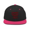 Maroon Embroidered Brand Logo Snapback | Premium