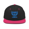 classic-snapback-black-neon-pink-front-68ba5af5b05df.jpg Aqua Embroidered Brand Logo Snapback | Premium