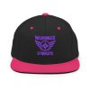 Purple Embroidered Brand Logo Snapback | Premium