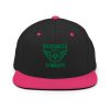 Kelly Green Embroidered Brand Logo Snapback | Premium