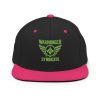 Kiwi Green Embroidered Brand Logo Snapback | Premium