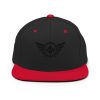 classic-snapback-black-red-front-68ba48c2b25ed.jpg Black Embroidered Logo Snapback | Premium