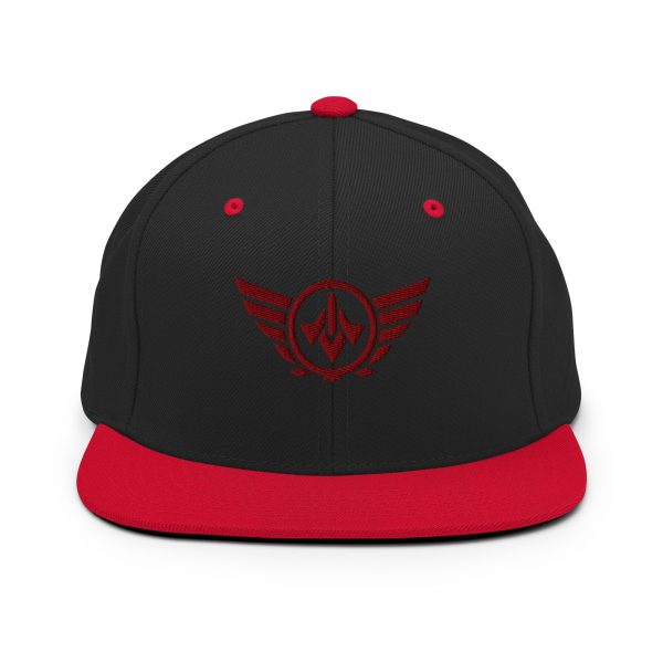Maroon Embroidered Logo Snapback | Premium