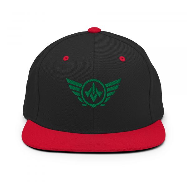 Kelly Green Embroidered Logo Snapback | Premium