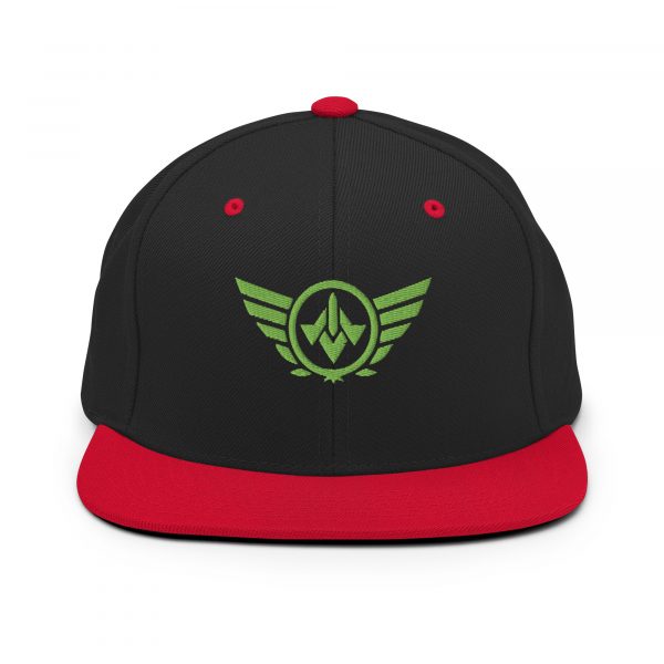 Kiwi Green Embroidered Logo Snapback | Premium